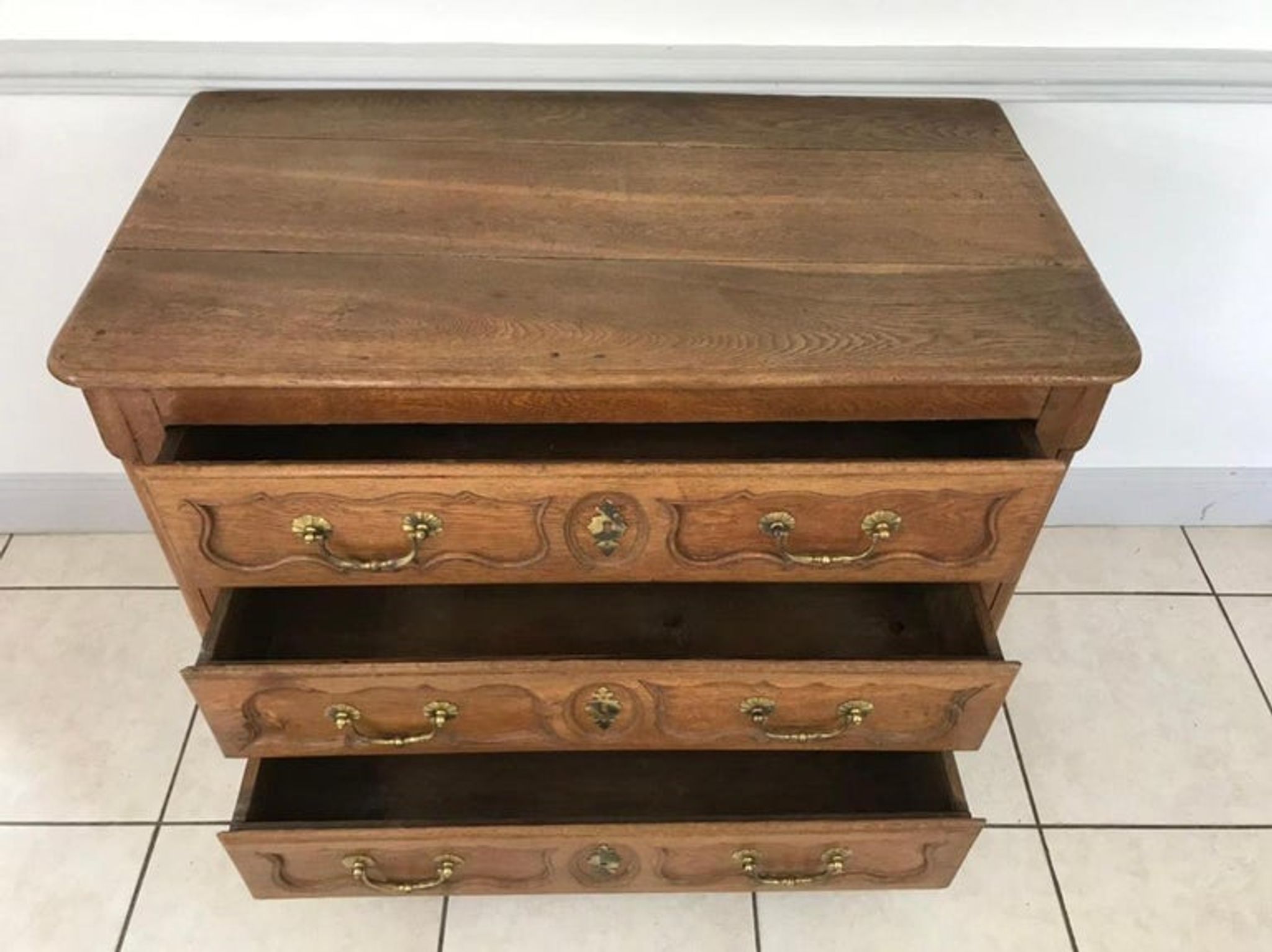 Louis XV chest of drawers in light oak 18th century