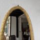 Pair of oval mirrors 1900 gilded stucco