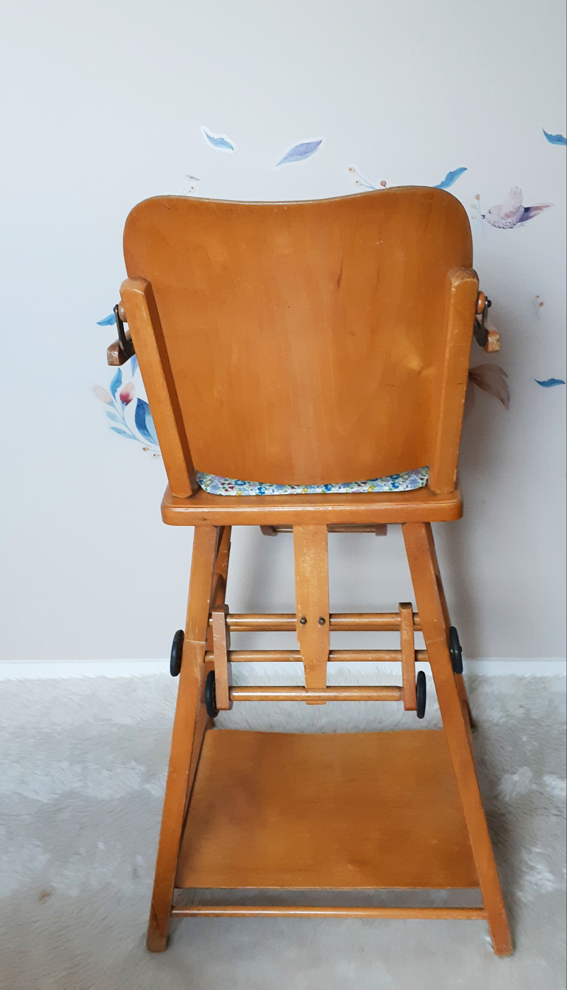 Wooden high chair for children