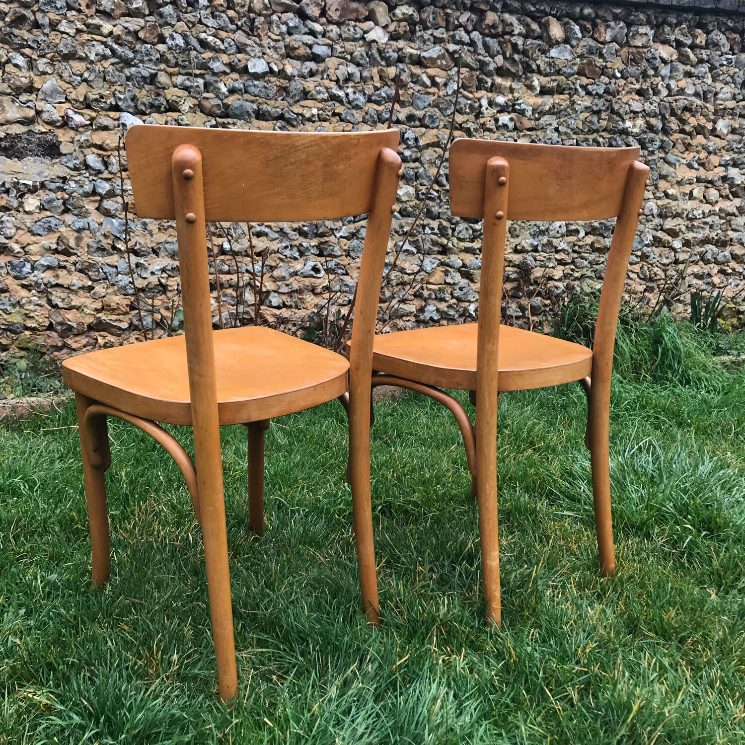 2 vintage Baumann bistro chairs 1940