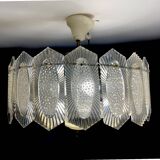 Mid century modern plexiglass chandelier for 4 lights