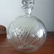 Carafe en verre gravé