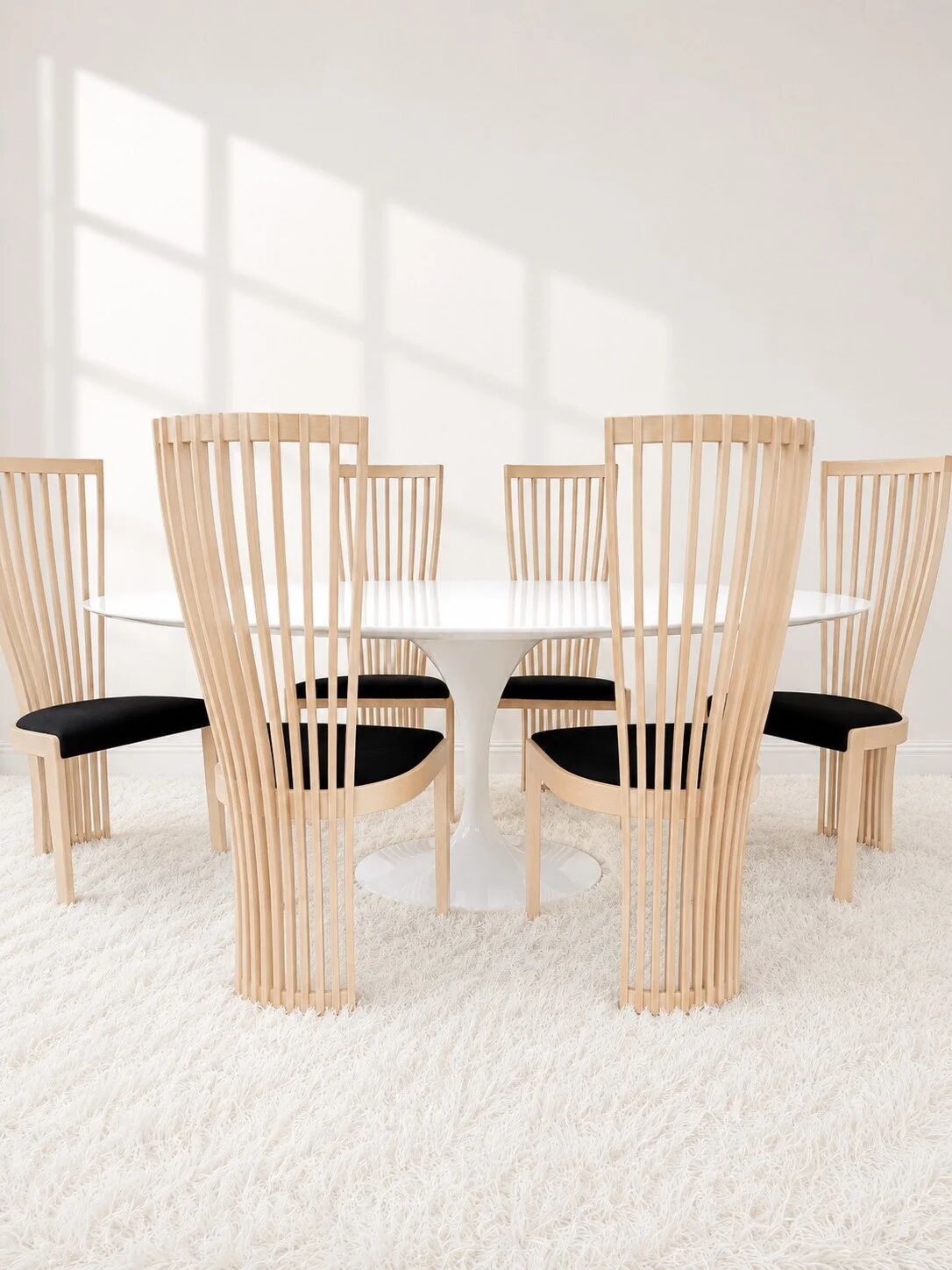 6 Tonon dining chairs for Roche Bobois, Italy 80s