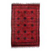 Afghan Khal Mohammadi Rug 300x195 cm, Vintage Turkoman Ersari Rug