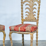 Rococo palm chair duo