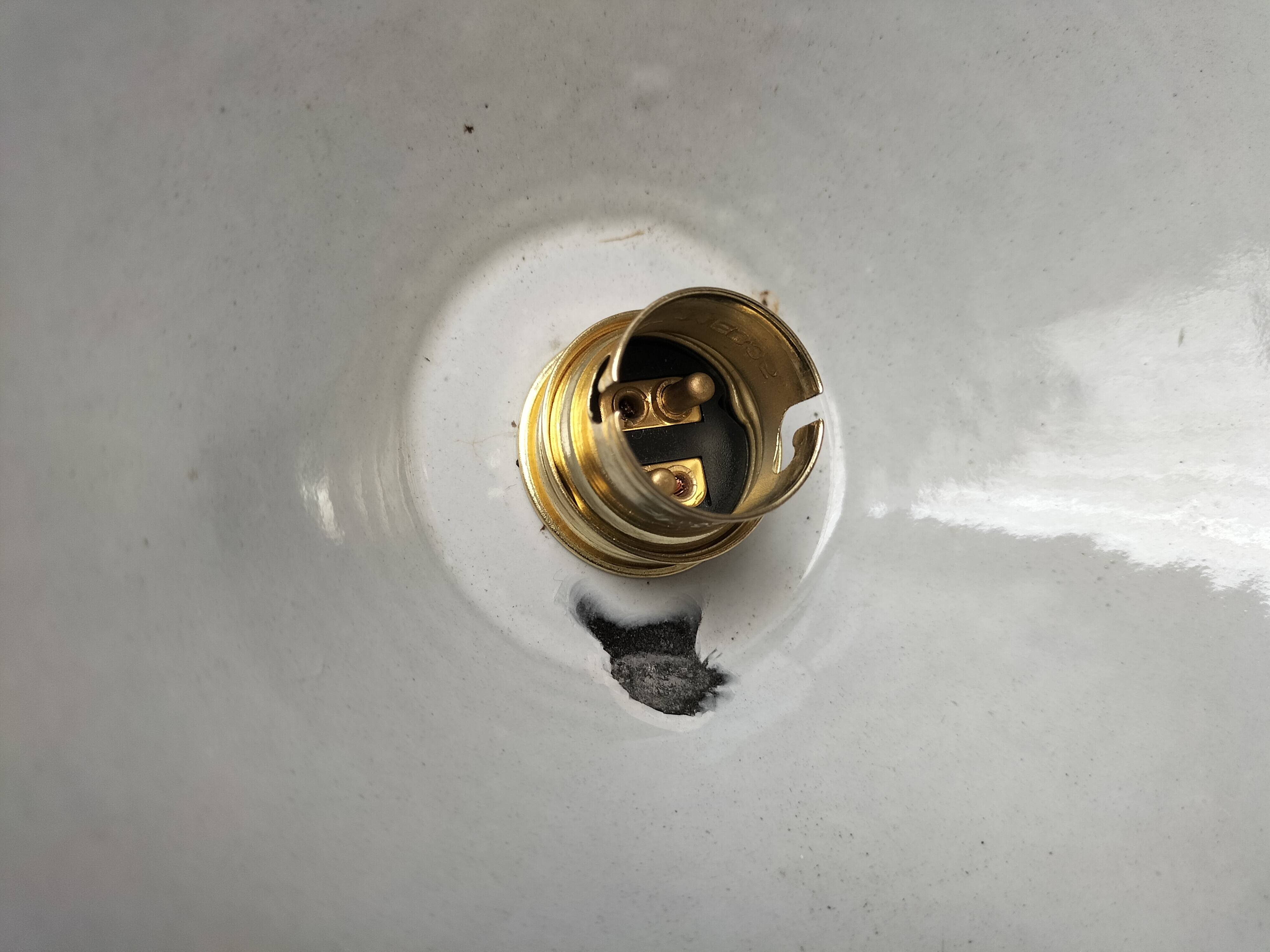 Enameled sheet metal cone pendants