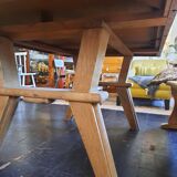 1940s oak dining table