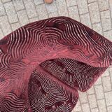 Artifort Ribbon chair by Pierre Paulin + Ottoman, Pierre Frey fabric