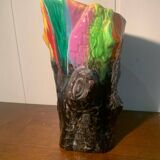 Multicolored Trunk Vase Vallauris Circa 1960 Vintage
