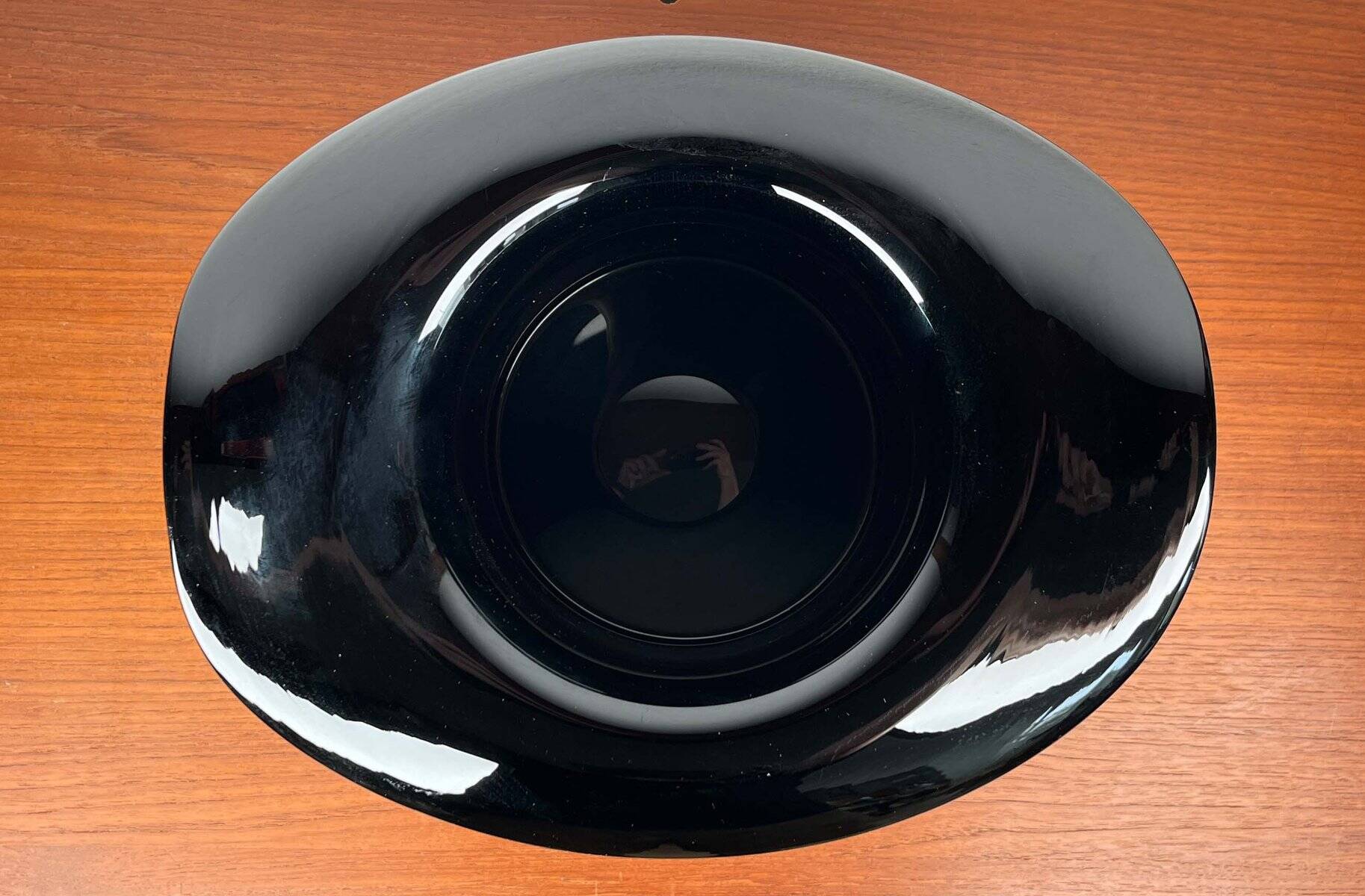 Vintage Italian vase top hat in Murano glass, 1980s.