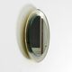 Rare round illuminated mid-century Hillebrand metal mirror from 1966
