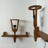 Guillerme et Chambron French Mid-Century Shelf Wall Lights