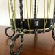 Vintage umbrella door in wrought iron and scoubidou 60s