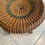 Rattan plant stand stool