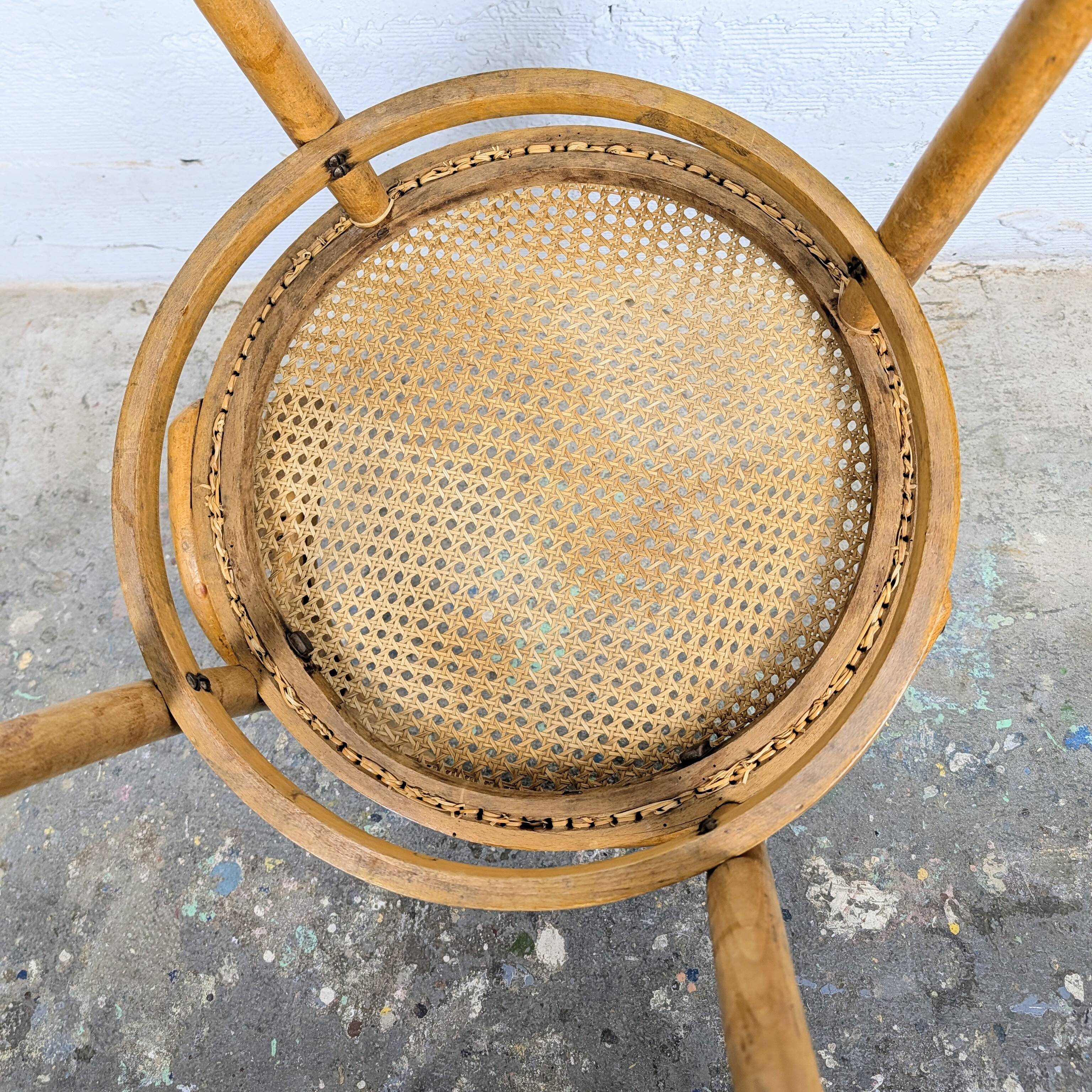 Fauteuil de bureau en bois courbé