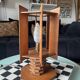 Lampe moderniste en bois - création d’ébénisterie artisanale 70’s
