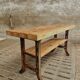 Industrial table side table kitchen island or bathroom furniture