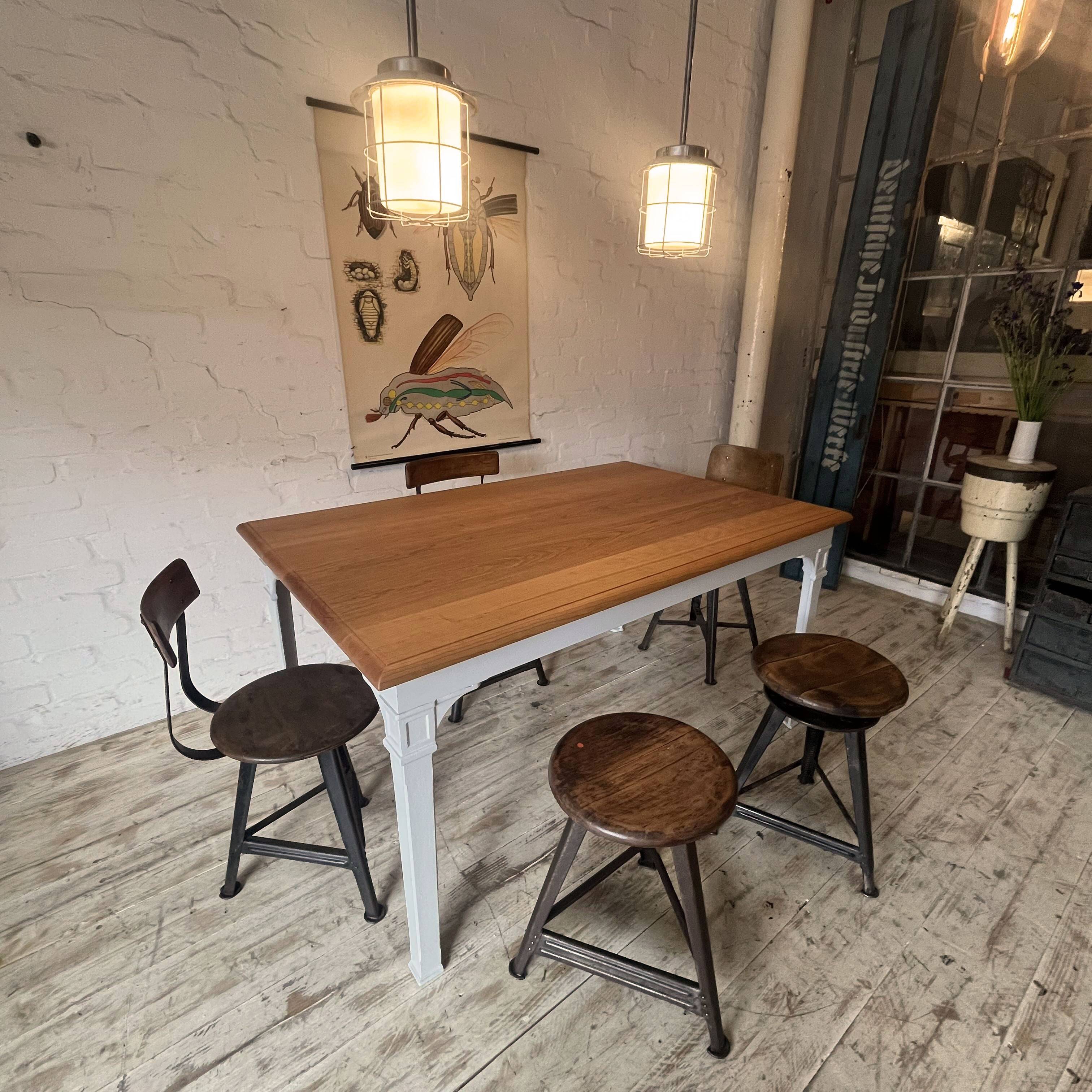 Table de salle à manger « reichsbahn » cerisier