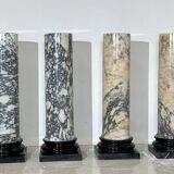 Set of 4 Marble Columns, Italy, 1980s