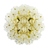 Plafonnier floral des années 50 en verre de Murano par Ernst Palme, Allemagne, années 1970.