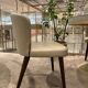Chaise en cuir d'agneau