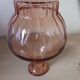 Vintage carafe in powder pink glass.