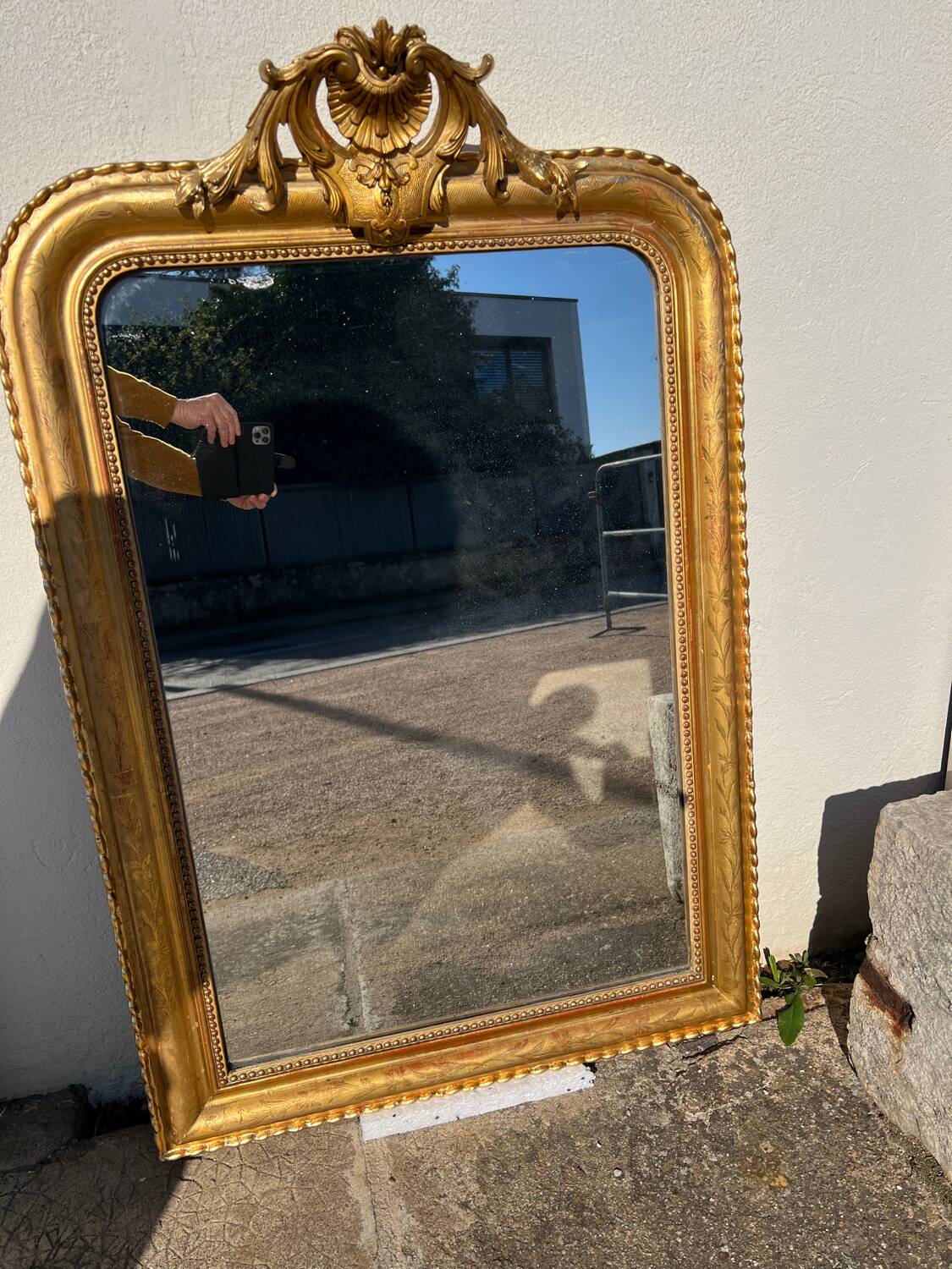 Golden Louis Philippe mirror
