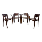 Set of 4 Art Deco armchairs