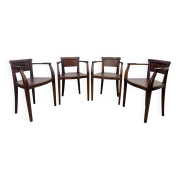 Ensemble de 4 fauteuils art déco