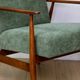 Armchair 'Lis', 1970s olive green design by Henryk Lis - 2 pieces available