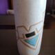 Vase ceramic roller stylized geometric patterns - Signed - 1960s/1970s