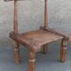 Antique wooden stool. Baoulé African art from Ivory Coast.