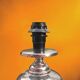 Lamp base space age chrome metal stacked spheres - 1970s