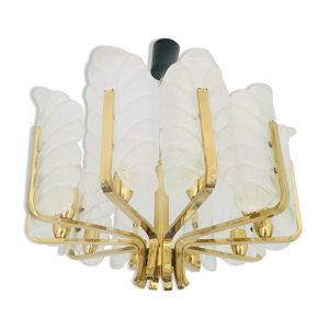 Lustre scandinave en laiton avec