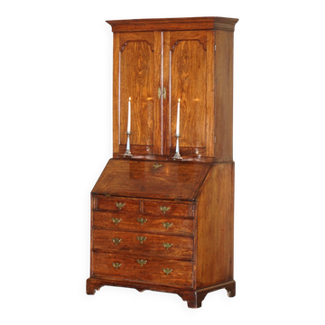 Bureau bibliothèque en bois de camphrier colonial, époque George III vers 1760