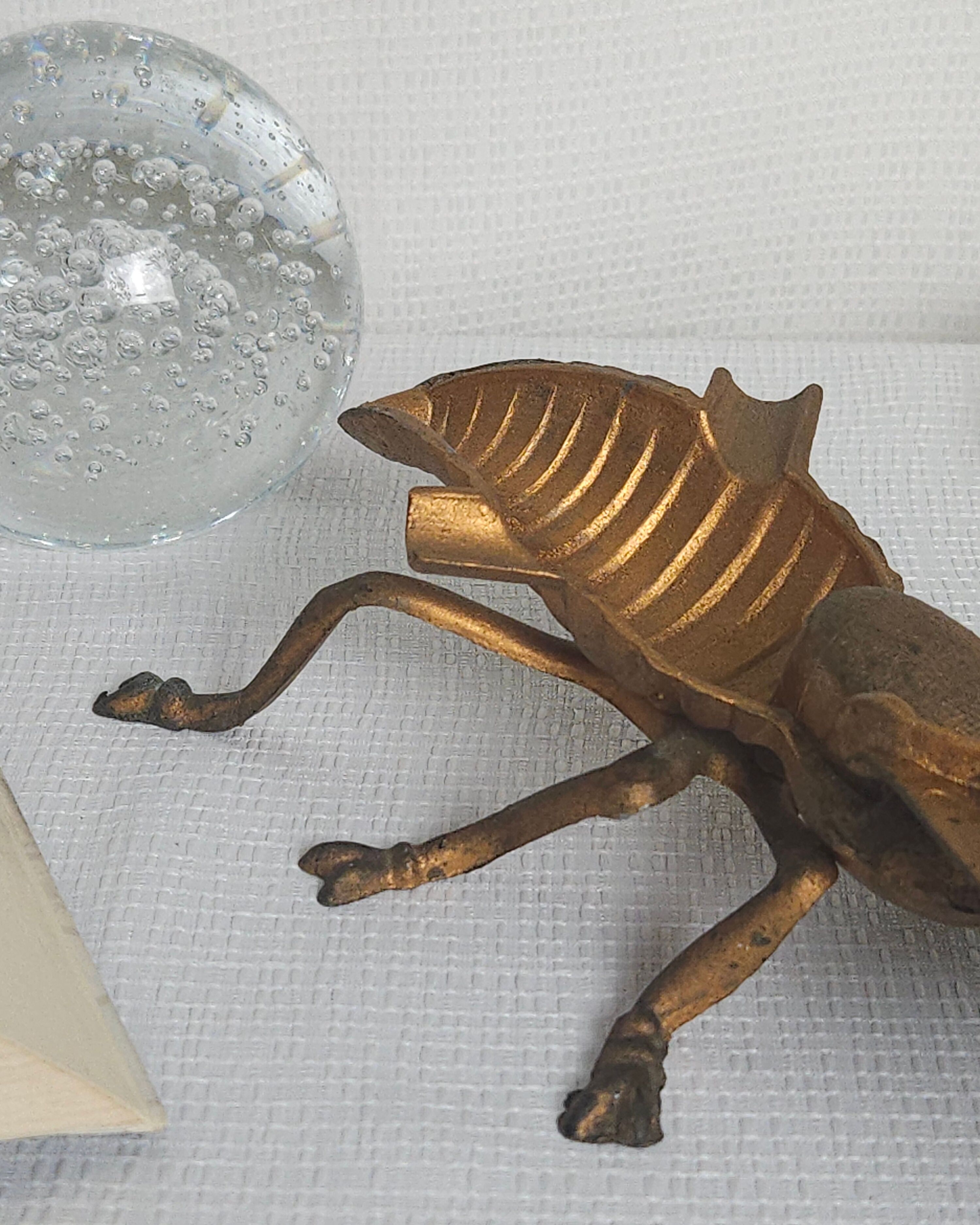Vintage brass bee ashtray