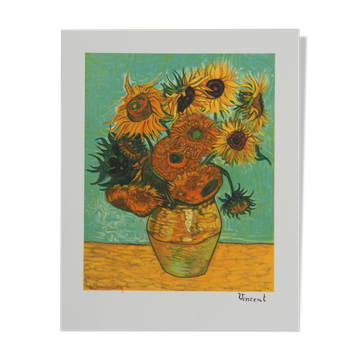 Vincent VAN GOGH: The Sunflowers, signed lithograph