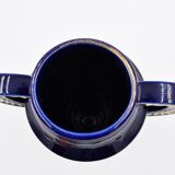 Large ceramic art deco vase by Odyv blue sèvres