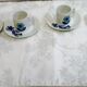 Set of 6 cups and 6 saucers vintage Louis lourioux