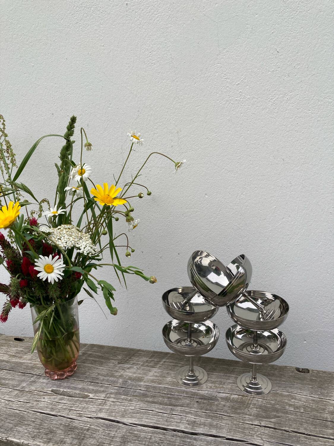 6 stainless steel bowls Rémy Letang 1970