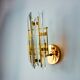 VENINI WALL LIGHT, TRIEDRI GLASS, MURANO, ITALY 1970