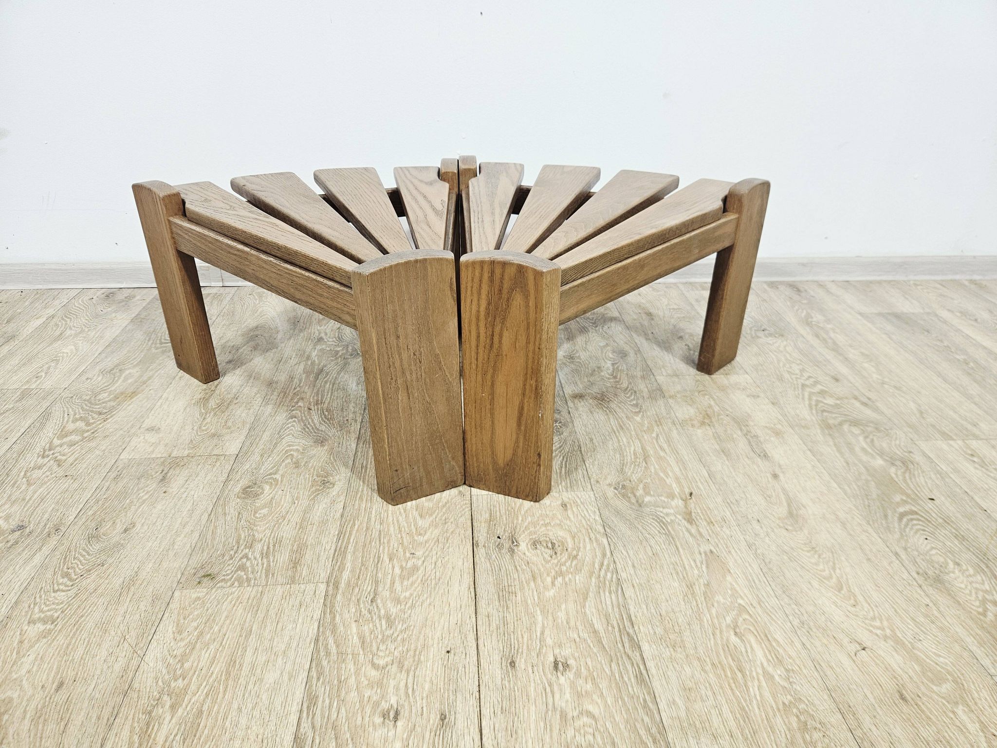 Set of two modular/side tables, Dittman, oak, Netherlands, 1970s.
