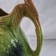 Old barbotine jug Saint Clément Mallard Duck A027