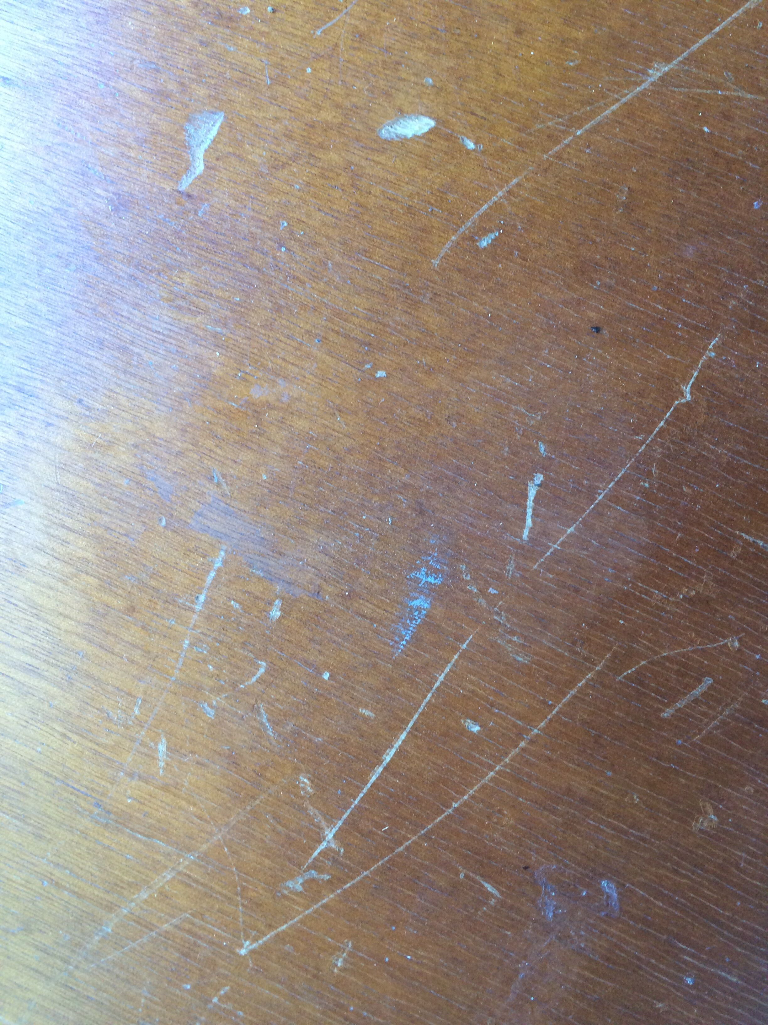 Vintage wooden round side table