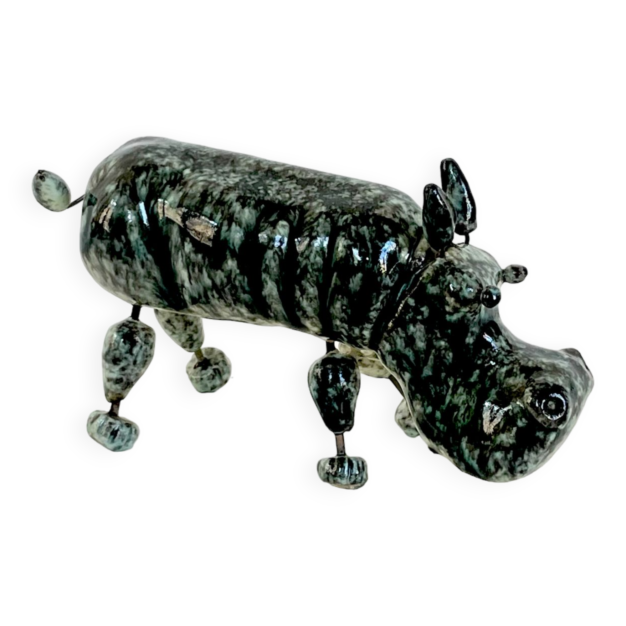 Ceramic figurine of Accolay, France, 1960