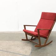 Danish rocking chair from the mid-century by Poul Volther for Frem Røjle.