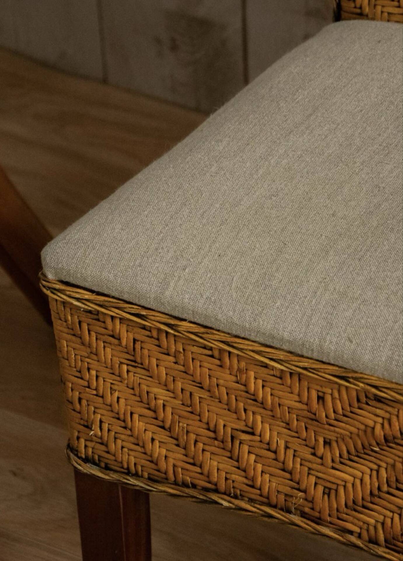 Paire de chaises en rotin