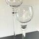 Duo of xl tealight holders in vintage crystal