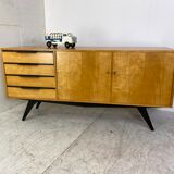 mid-century modern birch sideboard, 1950s