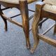 4 chaises paillées de campagne en bois